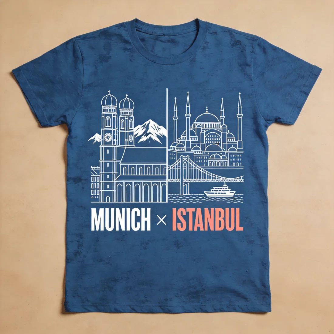 Munich × Istanbul — Witty print concept