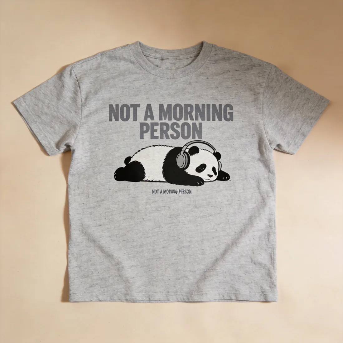 Not a Morning Person — Witty print concept